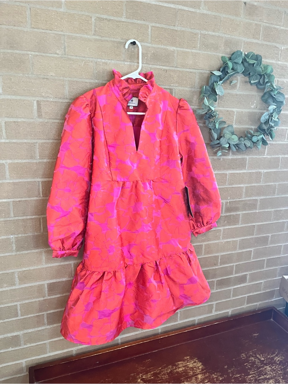 Tuckernuck Red Fil Coupe Palmerston Dress - Picture 2 of 5